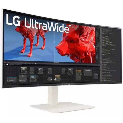 LG 38BR85QC-W 37.5&quot; WQHD HDR 144 Hz Curved UltraWide Monitor (White)