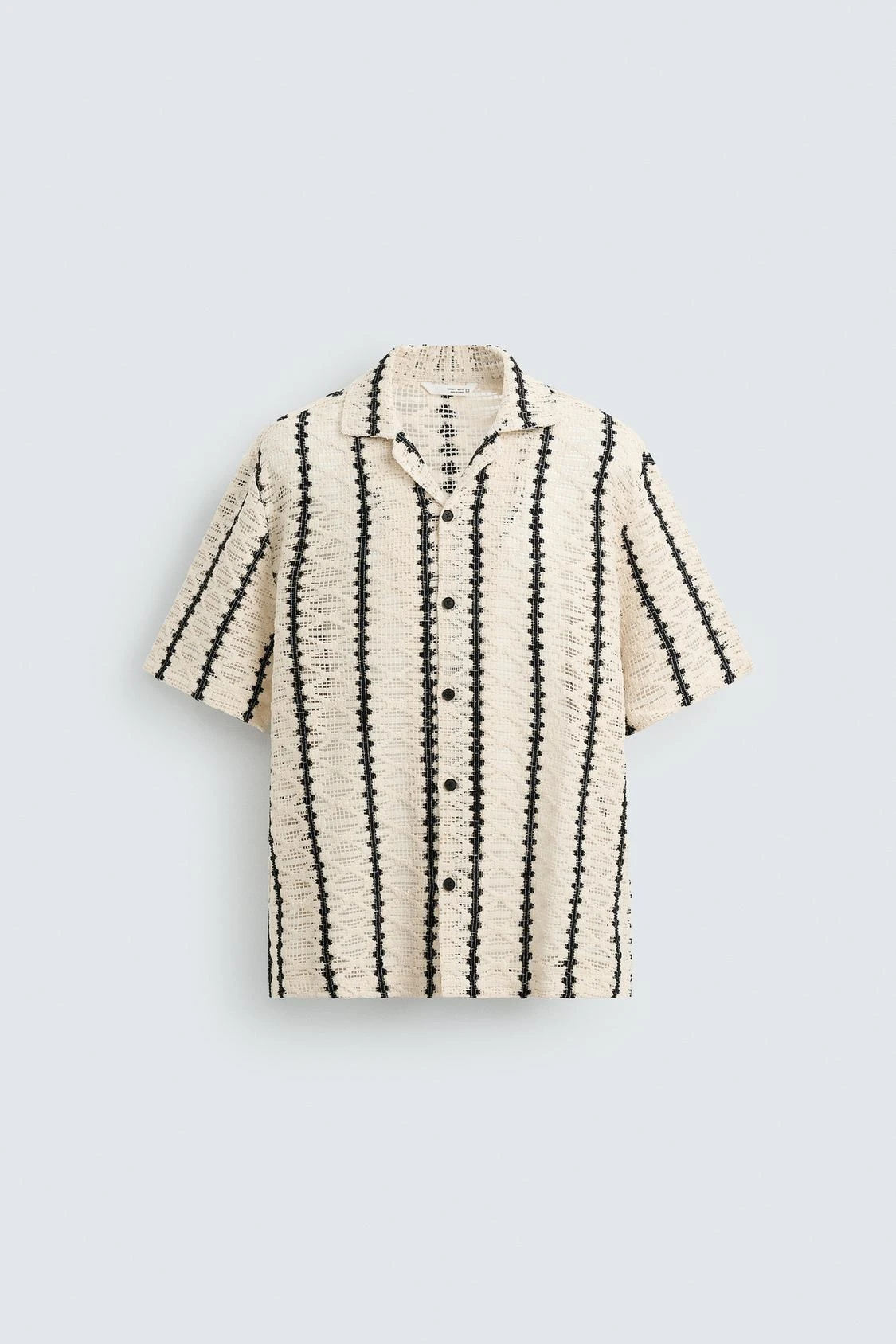 TEXTURED CROCHET SHIRT