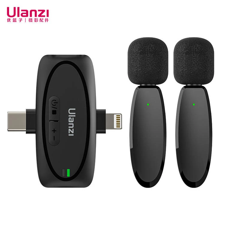 Ulanzi V6 three-in-one wireless lavalier microphone live broadcast microphone