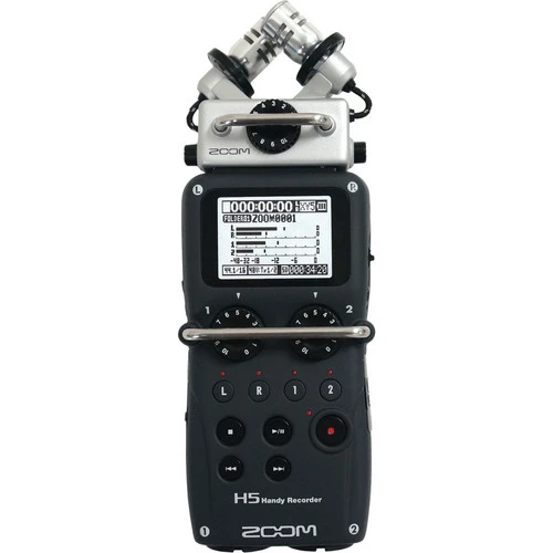 Zoom H5 4-Input / 4-Track Portable Handy Recorder with Interchangeable X/Y Mic C