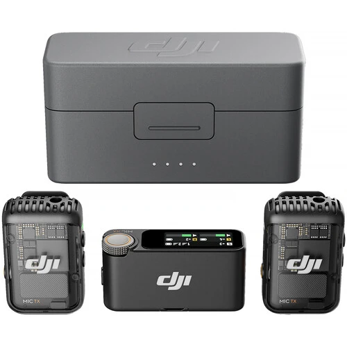 DJI Mic 2 2-Person Compact Digital Wireless Microphone System/Recorder for Camera